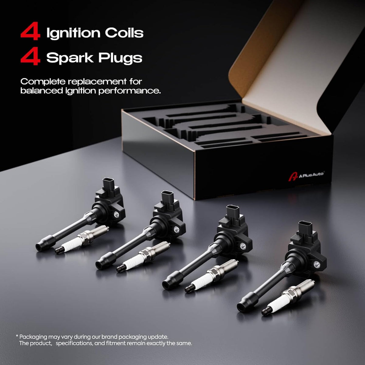 Ignition Coils & Spark Plugs for Honda Civic 2.0L, Fit 1.5L