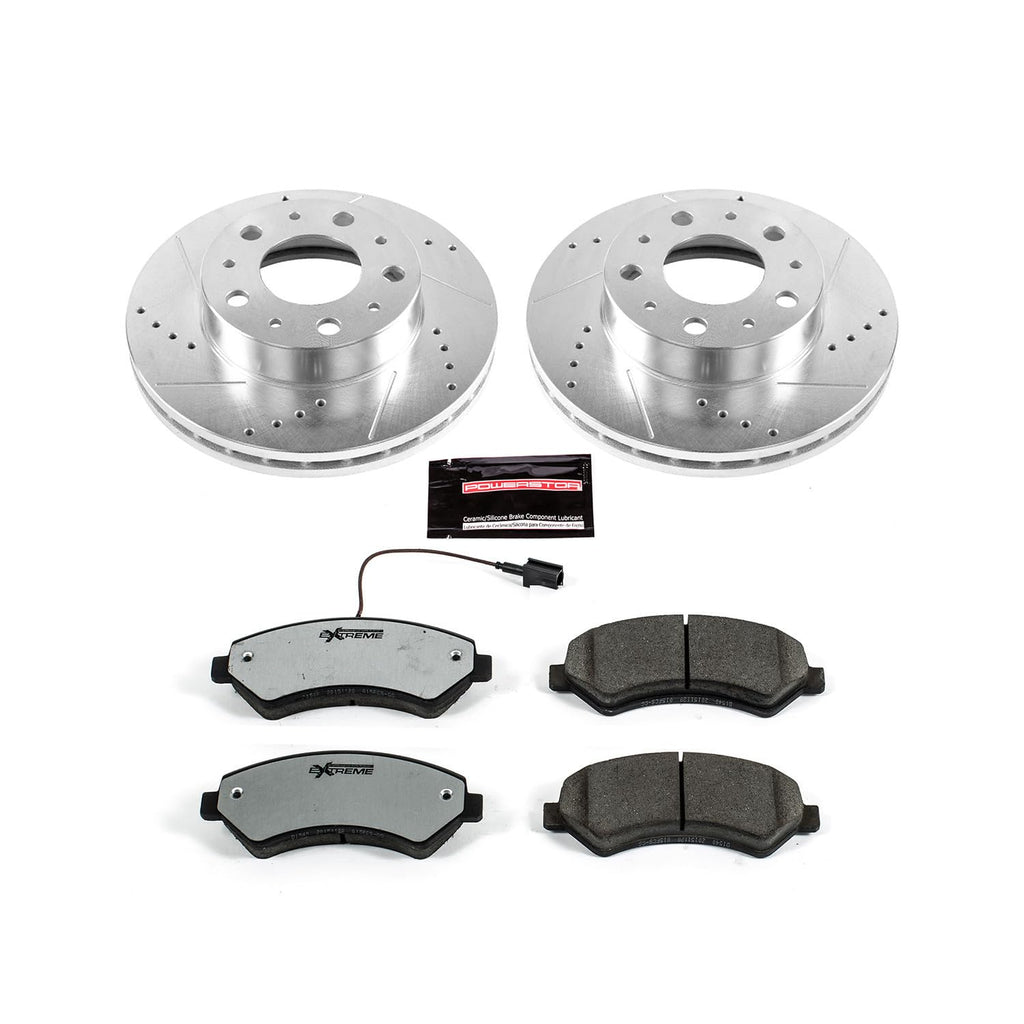 PowerStop Z36 Truck & Tow Brake Pad & Rotor Kit Front K7303-36