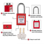 Loto Lockout Tagout Kit with Portable Toolbox & Industrial Safety Locks