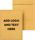 Customize Your 9" x 12" Catalog Envelopes - Upload Your Black & White Logo/Design and Return Address - Custom