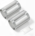 TAISHER 2Pcs 304 SS Nipple Cast Pipe Fitting, 2" NPT Male, 4" Length