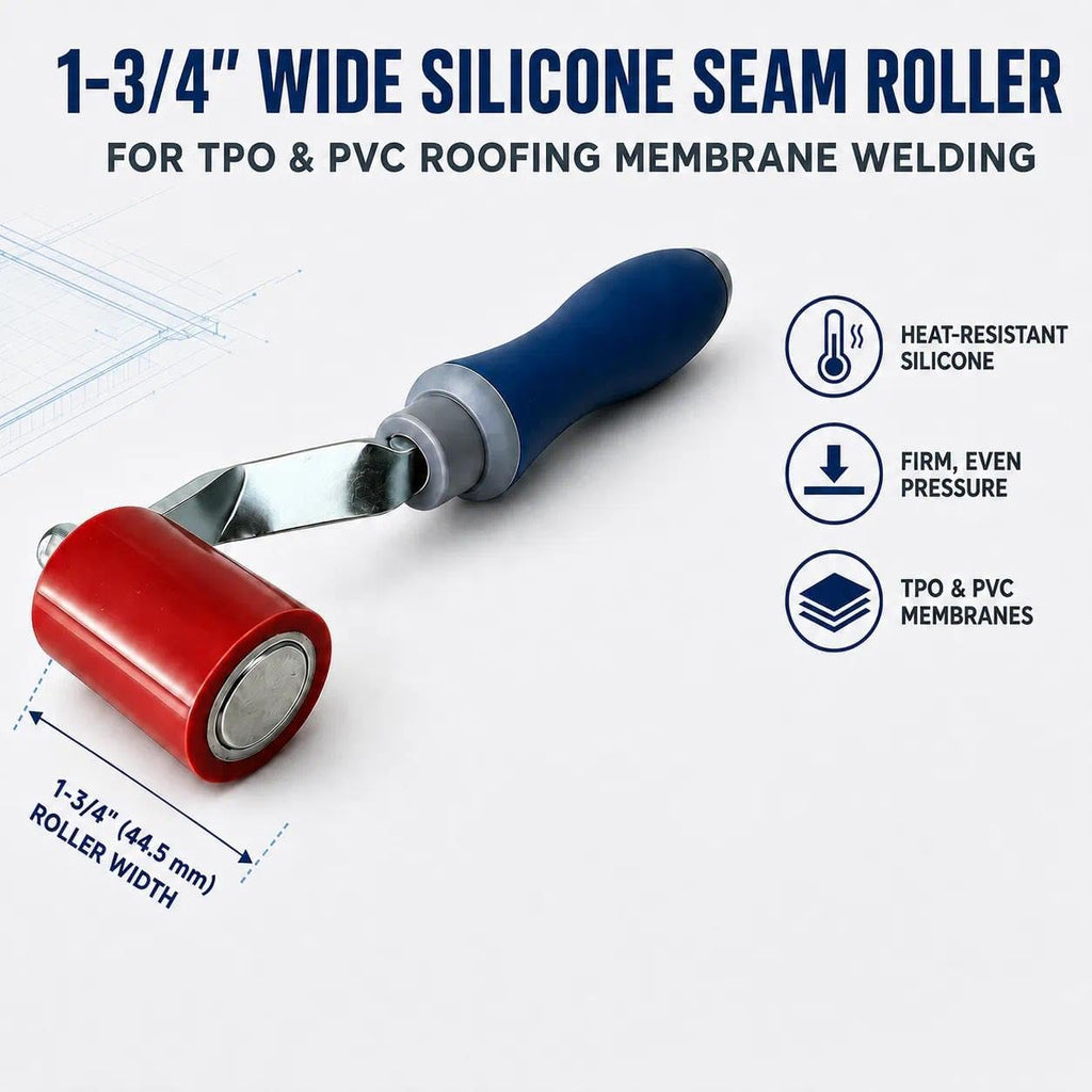 1-3/4" Wide Silicone Seam Roller Savina Quilting Seam Roller Silicone Pressing Roller Easy to Grip Handle Tools for