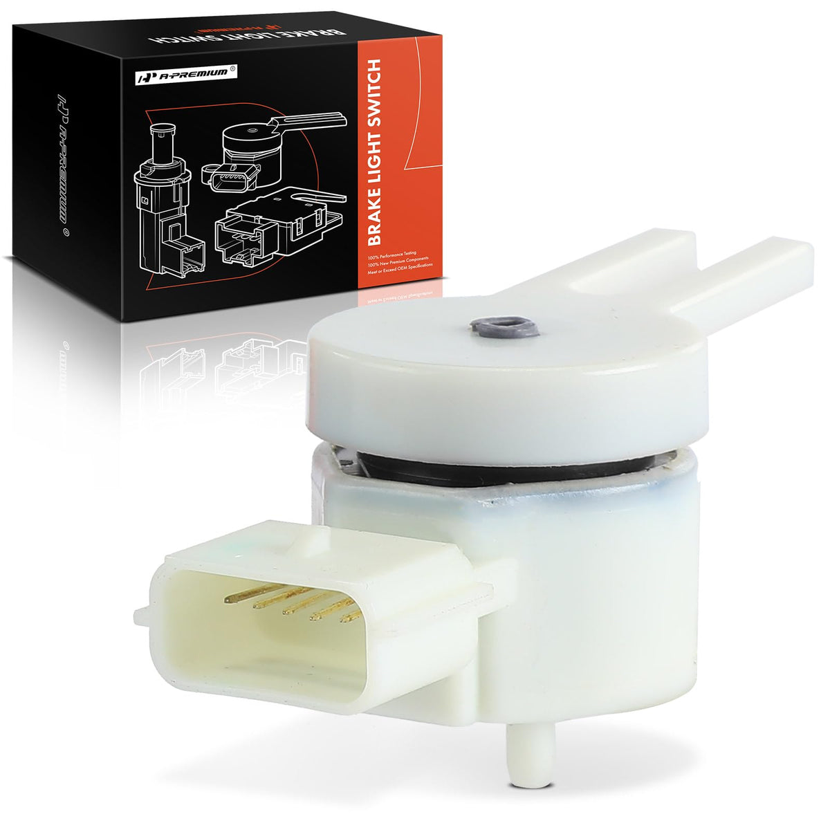 A-Premium Brake Light Switch Compatible with Chevy, GMC, Buick, Cadillac