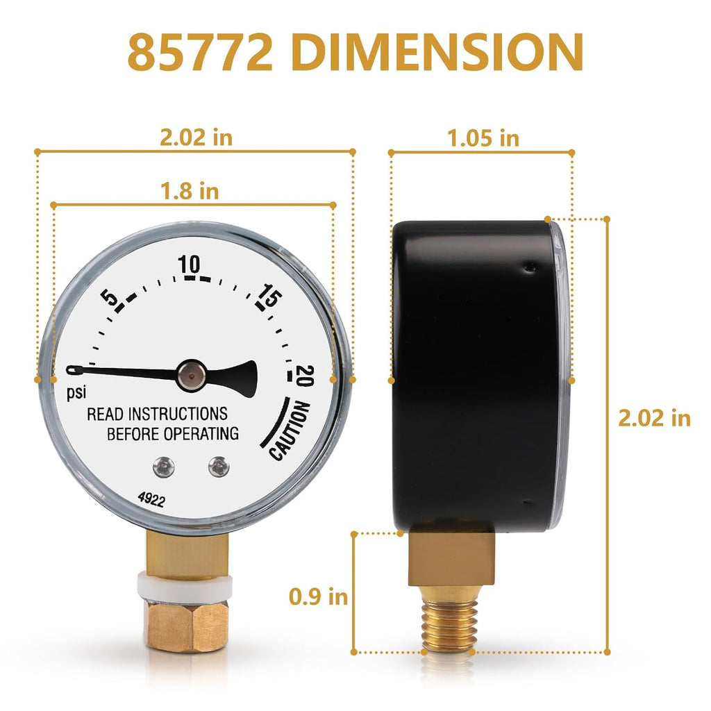 85772 Pressure Cooker Steam Gauge for Presto Pressure Canner 82237 82121