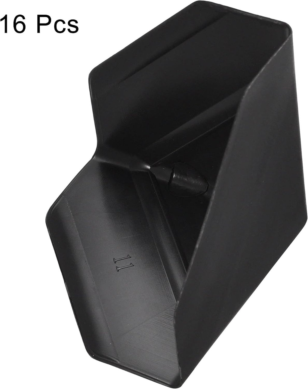 Corner Protector PP Plastic 3" x 3" x 3" for Carton, Boxes Packaging Black Pack of 16
