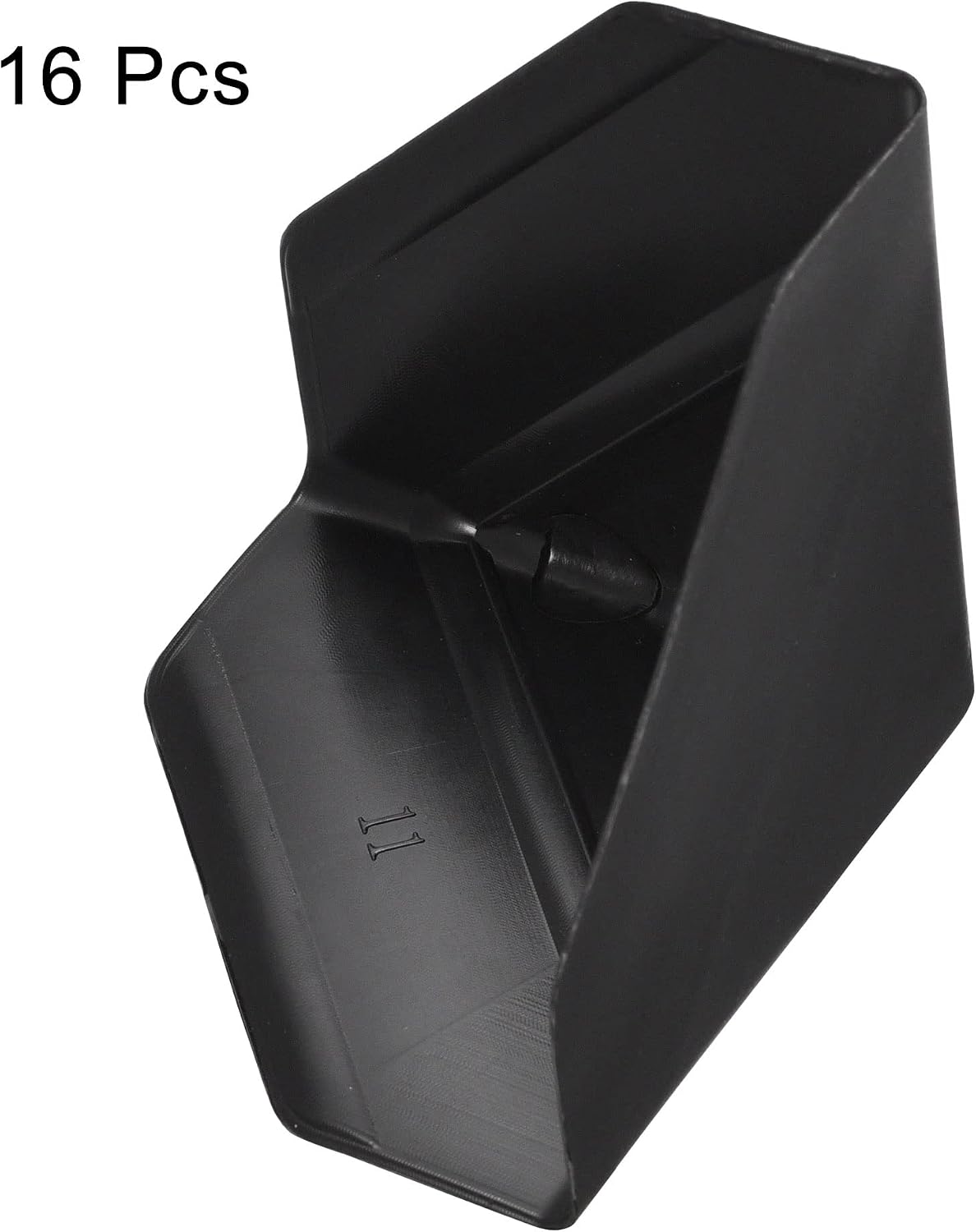 Corner Protector PP Plastic 3" x 3" x 3" for Carton, Boxes Packaging Black Pack of 16