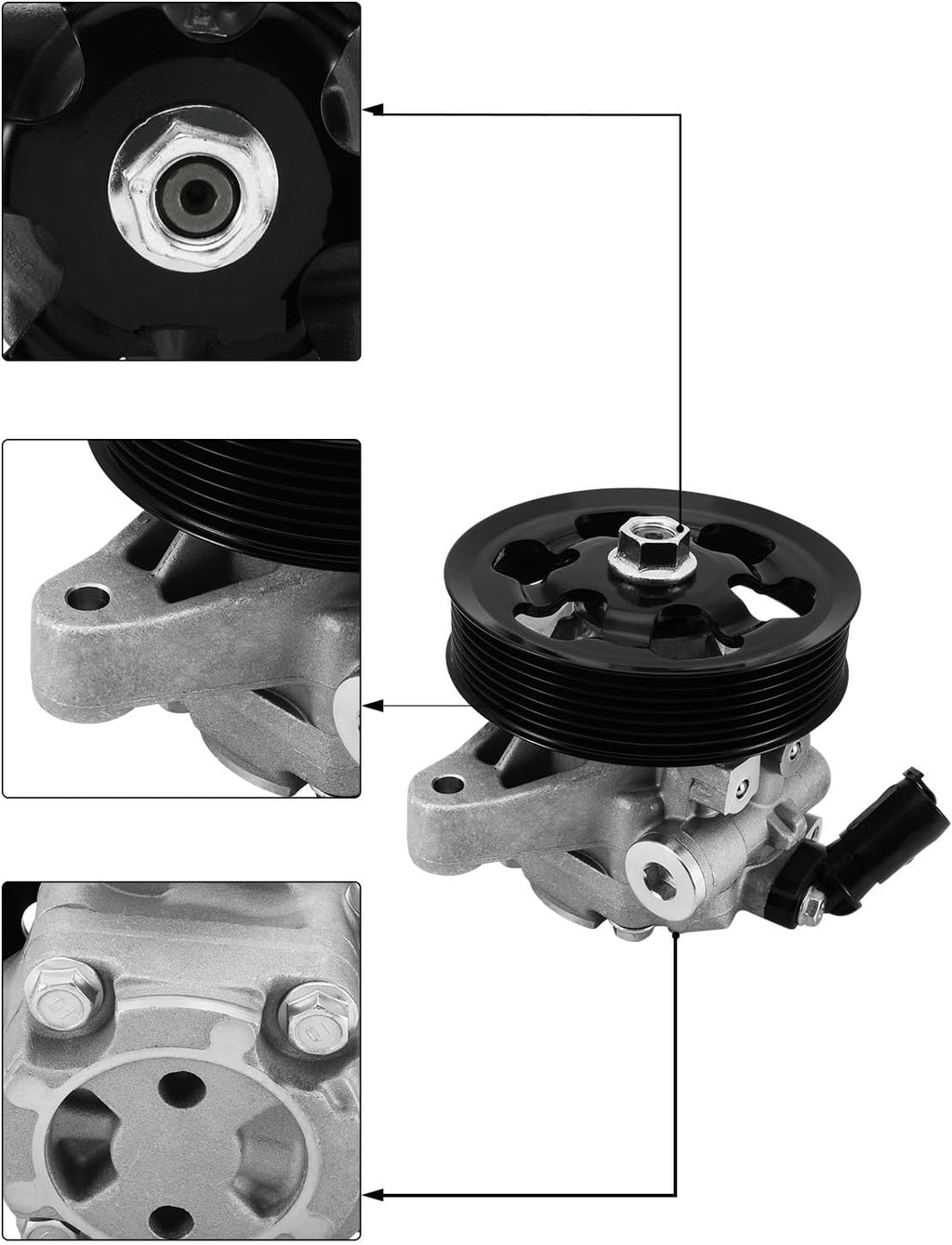 TAUTOY Replace 21-5419 Power Steering Pump with Pulley【2.0L 2.3L 2.4L】