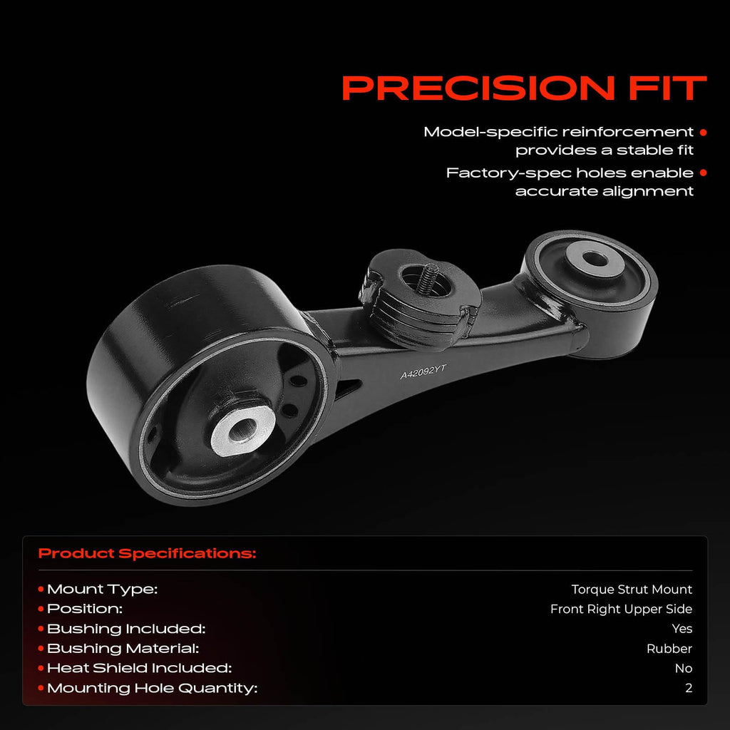 A-Premium Front Right Upper Torque Strut Mount Compatible with Toyota