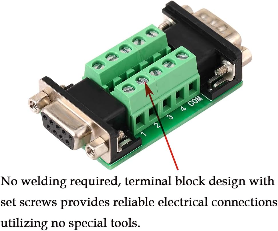 4PCS DB9 Male Female Solderless Connector in One Breakout