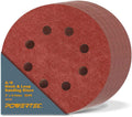 50PK, 40 Grits, Sanding Discs 5 Inch - Hook and Loop, 5 Inch 8 Hole Aluminum Oxide Sandpaper Discs, Woodworking