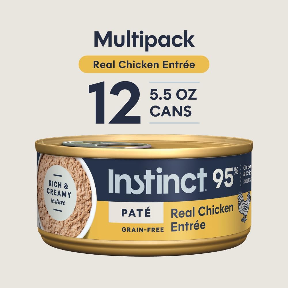 Original Pate Wet Cat Food, Grain Free Recipe - Real Chicken, 5.5 oz. Cans (Pack of 12)