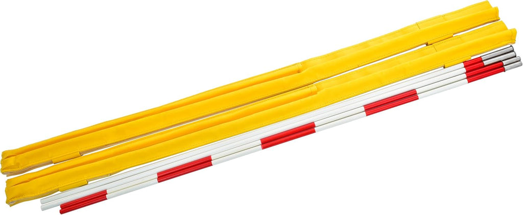 Volleyball Antenna Set with Fiberglass Poles and Sleeves for Indoor and Beach Volleyball net