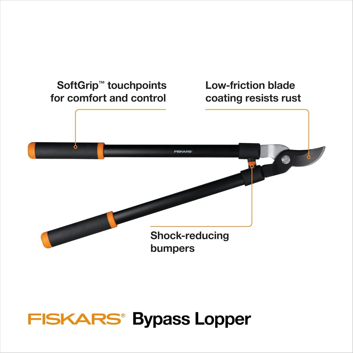 28" Loppers for Tree Trimming, Heavy Duty, Rust-Resistant Sharp Bypass Steel Blade Loppers, Branch Cutter up to 1.5"