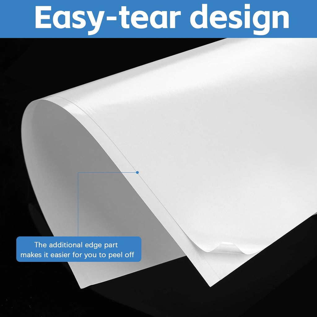 Double Sided Adhesive Sheets for Arts Craft Scrapbooking Photo Albums Home Decorative 25Pcs, 8.3 x 11.7 Inch
