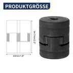 uxcell 7/16" to 3/4" L075 Flexible 3-Piece L-Jaw Coupling Coupler Set & Buna-N NBR Rubber Spider for Log Splitter Hybrid Equipment