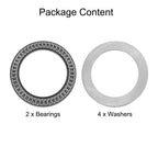 uxcell 2 Sets AXK6085+2AS Thrust Needle Roller Bearings, 60x85x5mm