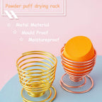 24-Pack Makeup Sponge Set with Holders, 7 Colors
