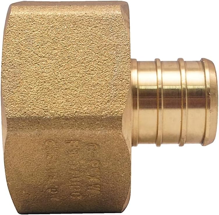 3/4 IN. BRASS PEX BARB X 1 IN. FEMALE PIPE THREAD ADAPTER