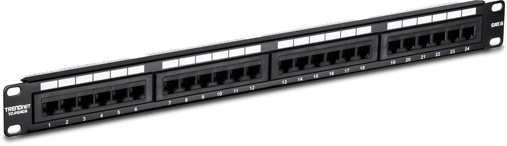 TRENDnet 24-Port Cat6 Unshielded Patch Panel,TC-P24C6