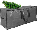 Christmas Tree Storage Bag - Tall Disassembled Holiday Tree Storage Case in Protective Zippered Gray Bag (9ft)