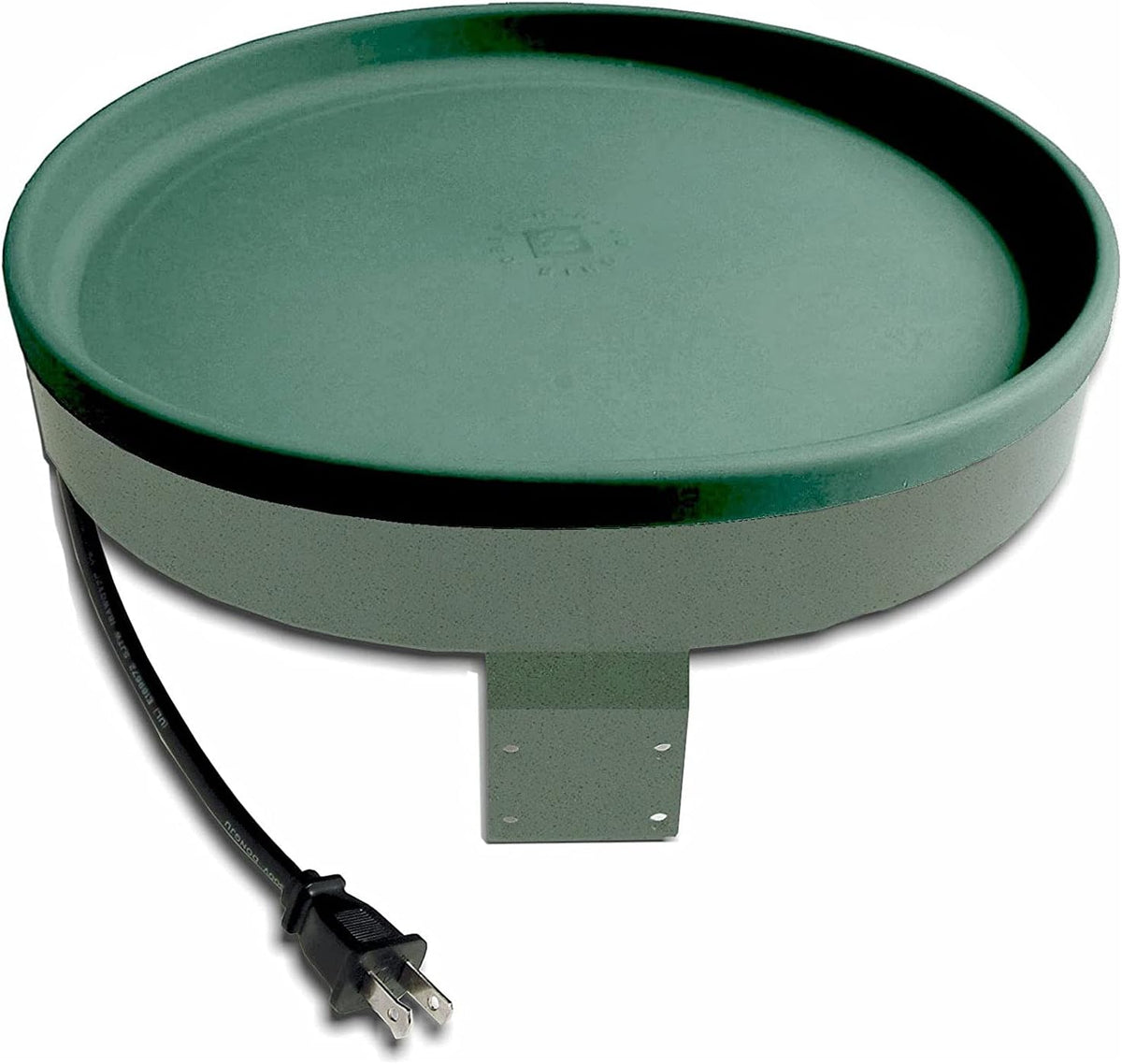 Heated Bird Bath, 1 Quart Capacity, Outdoor Decor Shallow Bath Tray for Birds - Birdbath with Deck, Clamp, and Ground