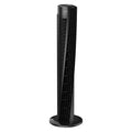 OSC73 37" Whole Room Air Circulator Tower Fan with Remote Control, Black