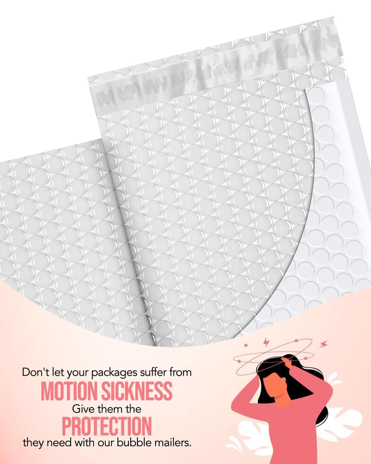 White Bubble Mailers 6x10" 500 Pack Padded Envelopes Self Seal