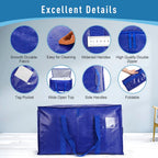 Moving Bags Heavy Duty Extra Large Cube Storage Tote for Space Saving, Traveling Organizer, with Zippers & Strong