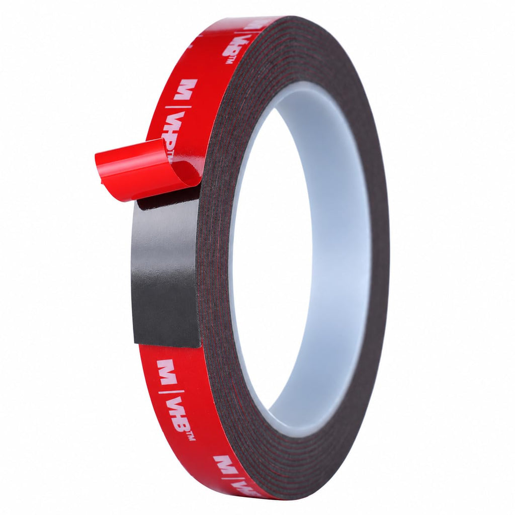 Double Sided Tape Heavy Duty, Waterproof Mounting Foam Tape, 9.9ft Length, 0.6in Width, High Temperature Resistant