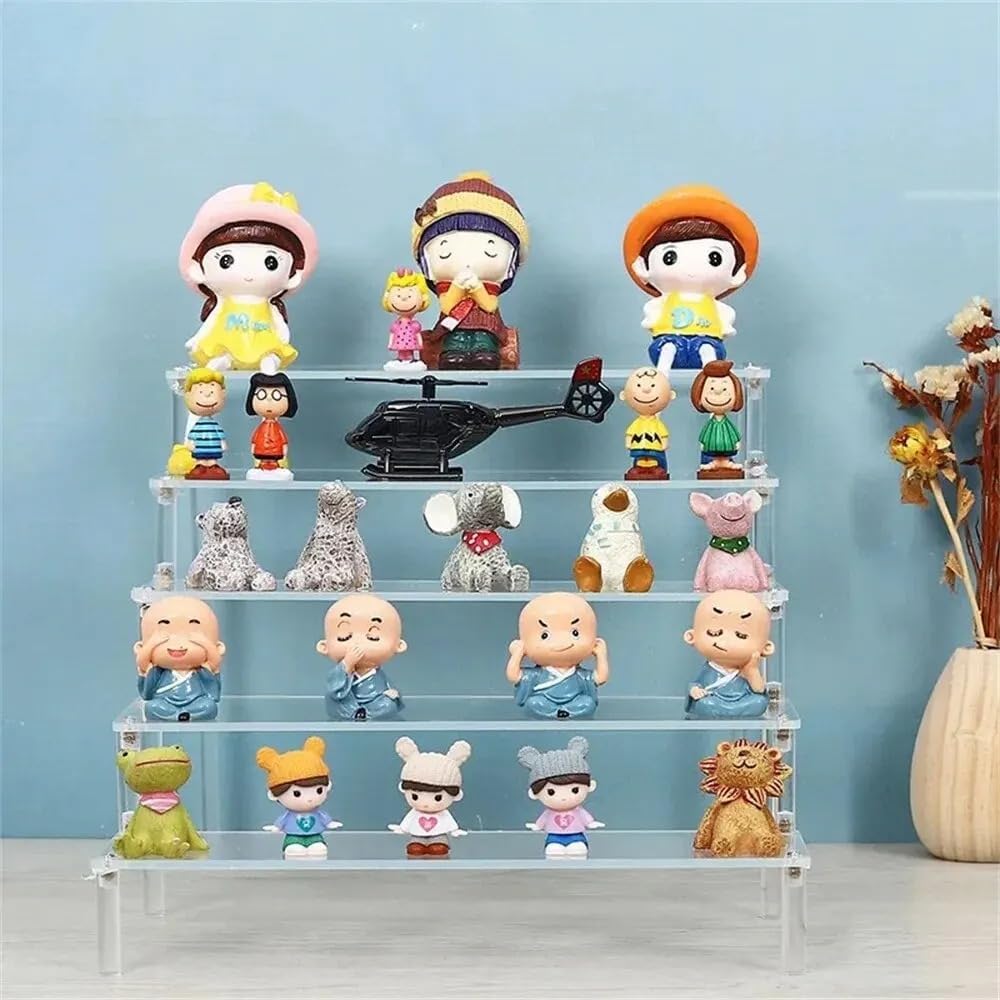 4 Tier Acrylic Display Riser, Clear Perfume Organizer Stand, Cupcake Stand Holder, Dessert Table Display Shelf, Skin