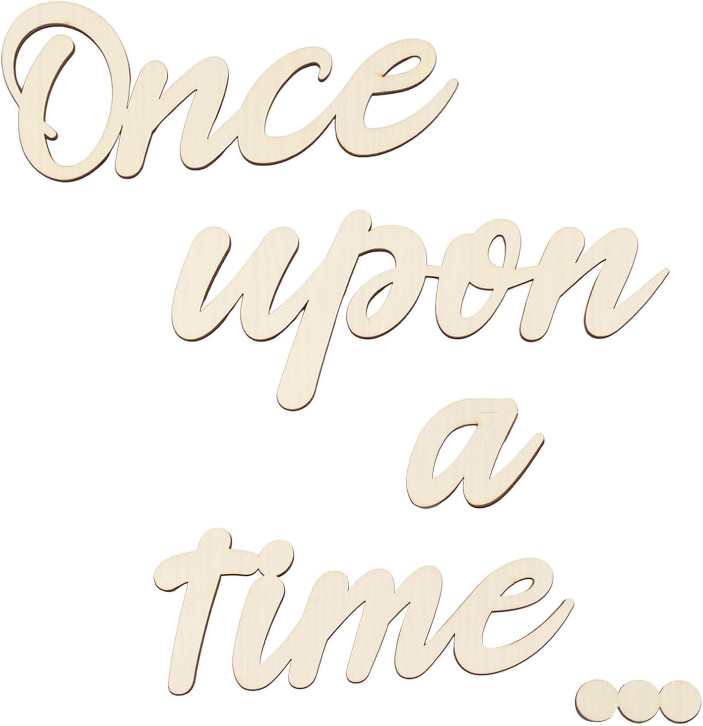 Once Upon a Time Sign Nursery Decor Once Upon a Time Wood Sign Wall Decor for Reading Corner Kids Room Family