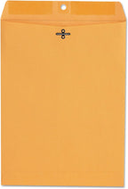 35264 Kraft Clasp Envelope, Side Seam, 28lb, 9 x 12, Light Brown, 100/Box