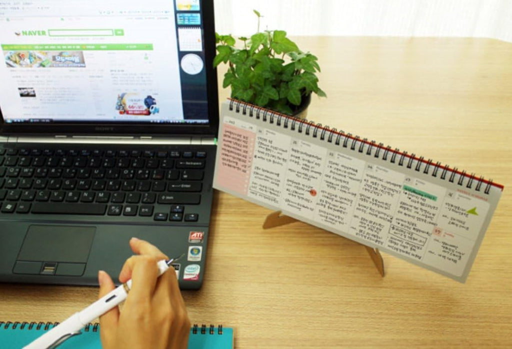 Brilliant 2021 Weekly Planner - Wirebound Undated Gray Desk Planner (12 X 4.4 inches)