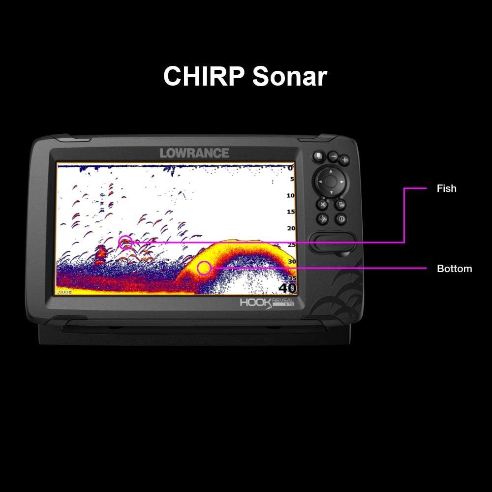 HOOK Reveal 5 SplitShot - 5-inch Fish Finder with SplitShot Transducer, Preloaded C-MAP US Inland Mapping
