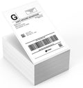 4 x 6 Fanfold Direct Thermal Shipping Labels, 500 Labels per Stack