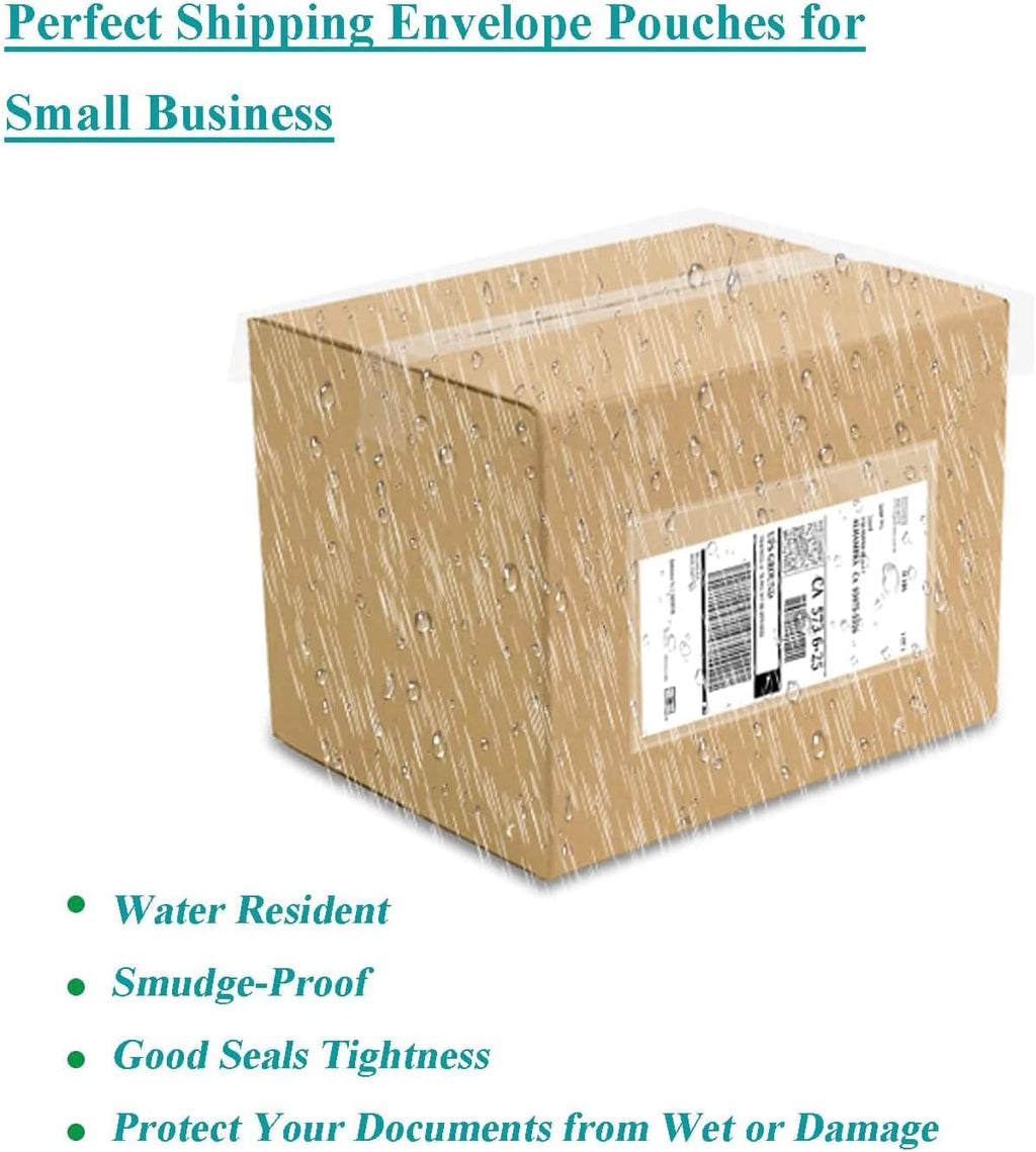 7.5'' X 5.5'' Packing Slip Envelope Pouches, Shipping Label Sleeves, Top Loading Packing List Mailing Envelopes
