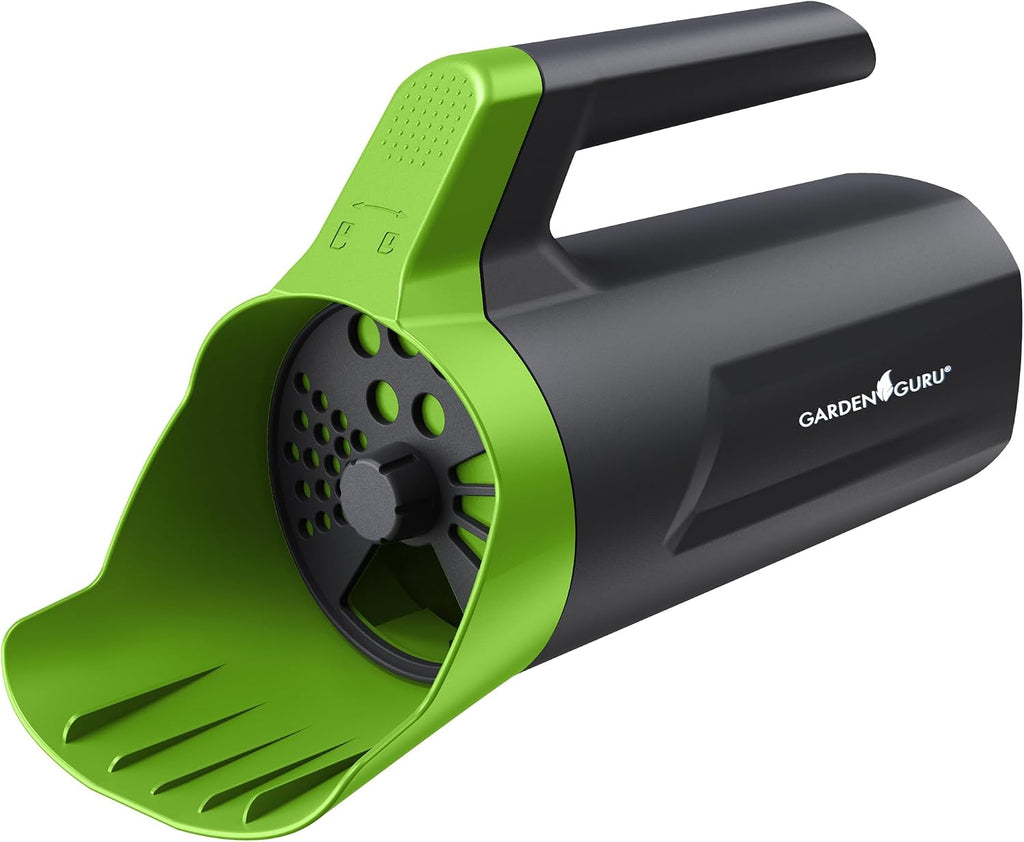 Garden Guru Handheld Seed Spreader Shaker – Multi Use Grass Seed, Fertilizer, Salt, Ice & Snow Melt Spreader –