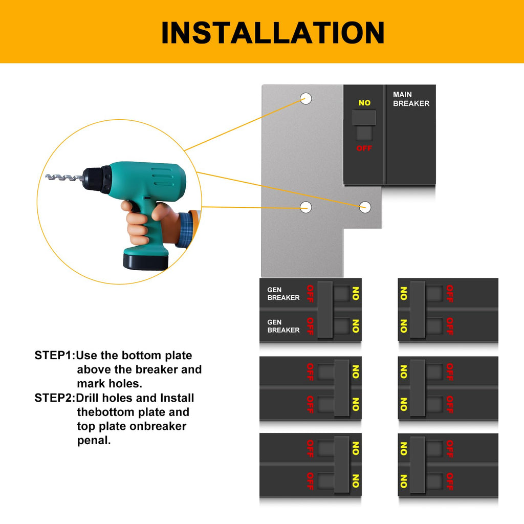 QYZZRS Generator Interlock Kit Compatible with GE General Electeric