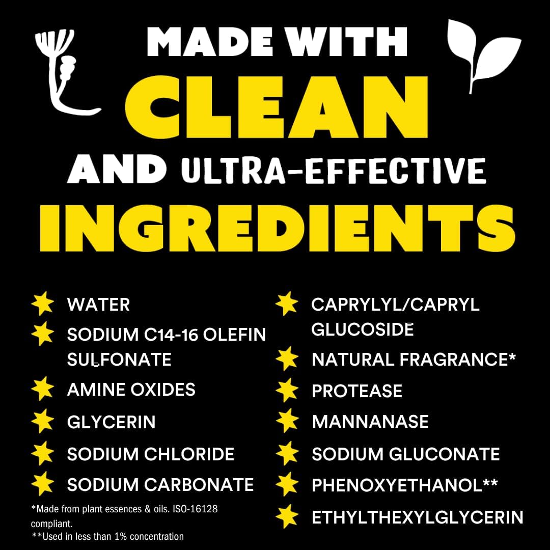 Liquid Laundry Detergent | Clean Laundry Detergent Soap for Sensitive Skin | 2x Concentrated, High Efficiency (HE) |