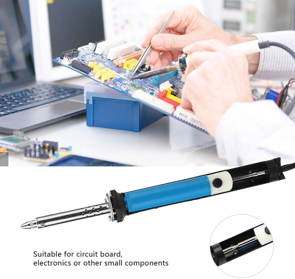 Soldering Iron Tool Set with Suction Nozzles,30W Use Tin Suction Sucker Pen,Desoldering Pump Kit for Through Hole Desoldering Repairing,110V US Plug