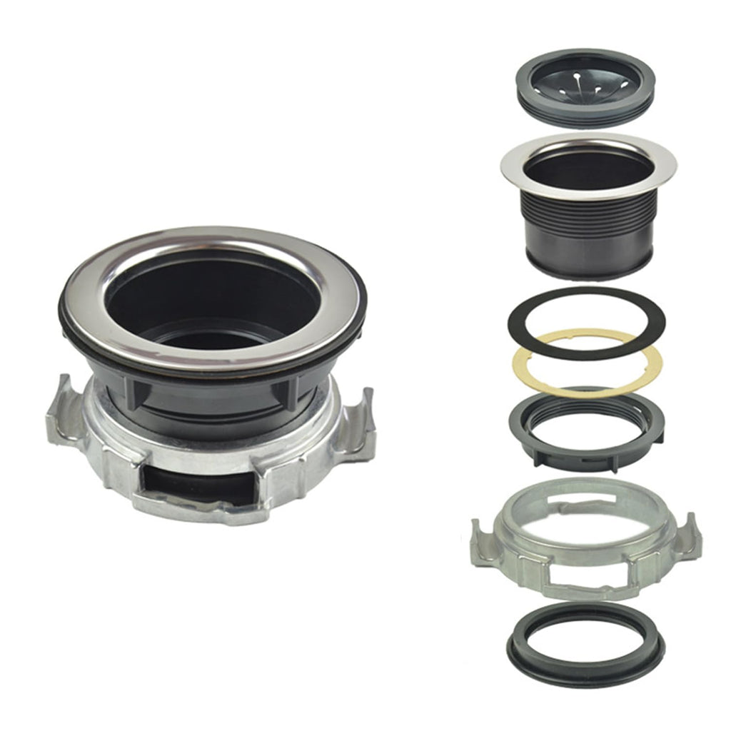 Garbage Disposal Mount Sink Flange Kit and Stopper for Waste King, Garbage Disposal Drain Assembly Kit, Rubber Flange and Drain Lock Nut for Waste King, Whirlaway Parts (114mm) Model : 1030