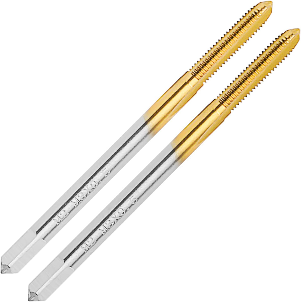 2Pcs M3 X 0.5 Thread Tap for Metal,M3 X 0.5 M2 HSS Thread Milling Tap