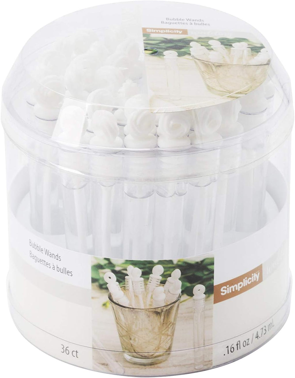 Love Knot Wedding Send Off Bubble Wands With Bubble Solution, 36pcs