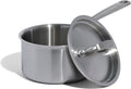 Cookware - 2 Quart Stainless Steel Saucepan with Lid - 5 Ply Stainless Clad - Professional Cookware - Crafted in