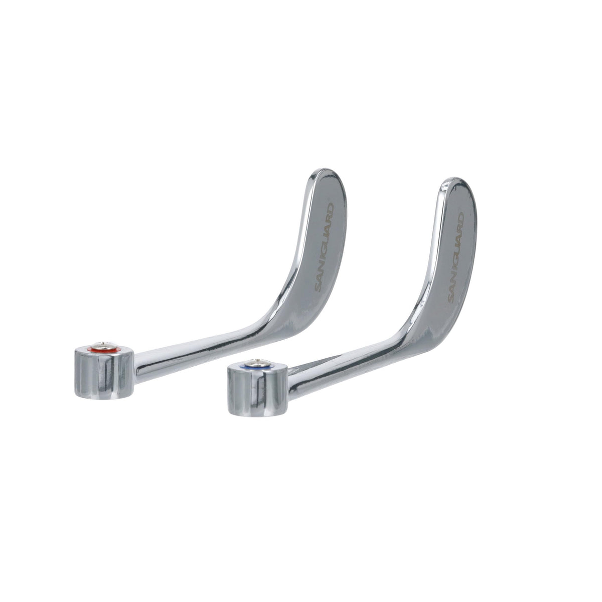 Encore Wrist Blade Handles, Universal, 6", Chrome Plated, Includes: Indicators & Screws (Pair), ADA