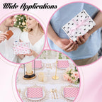 30pcs Bowknot Printed Gift Box White Cardboard Small Shipping Boxes 5.9x3.9x1.6 inch Mailer Boxes for Mother’s Day