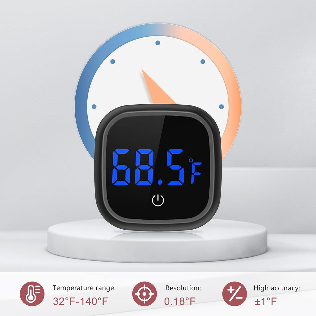 Digital Aquarium Thermometer, LED Touch Screen, Battery Included