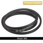 uxcell 3pcs B85 Classic Wrapped V-Belt, 88" Outer Circ B Profile V-Belt