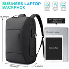Anti Theft Business Backpack Fits 15.6 Inch Laptop,Smart Work Backpack with USB Charging Port for Office Work