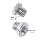 2pk Angle Grinder Arbor Adapter, 5/8-11 to 3/8-24 UNF, for Wire Brushes
